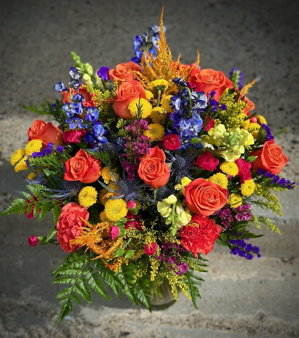colorful flower arrangement from Designs By Don Florist public Google photo gallery